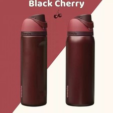 Black Cherry Owala FreeSip 32oz Water Bottle Stainless Steel Cup Gift NWT 2026♛