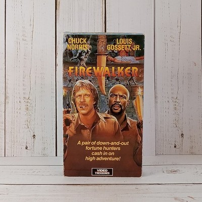 Firewalker VHS Tape 1986 Action/adventure Chuck Norris Lou Gossett Jr SHIPS FREE