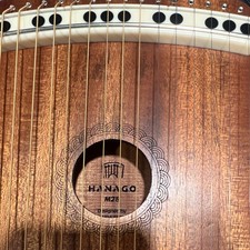 HANAGO M28 Mahogany Zither String Instrument Natural Finish with Bag