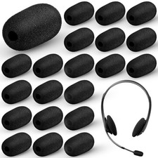 Mini Size Headset Windscreen Microphone Foam Cover Small Lapel Mic Sponge Pop...