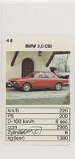 1972 Bielefelder Spielkarten Top Trumpf Ps Hits Bmw 30 Csi 4d 0q3