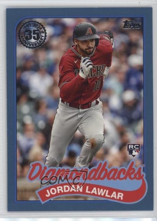 2024 Topps Series 1 1989 Topps Baseball Blue Jordan Lawlar #89B-1 Rookie RC b1g