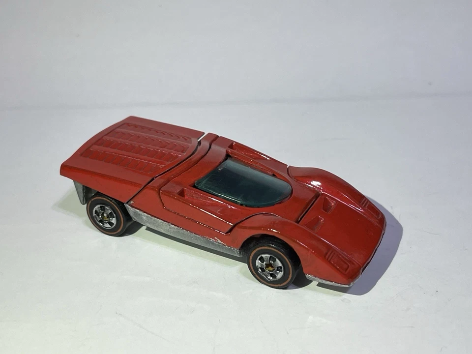 🔥 1970 Hot Wheels Redline Ferrari 512S / 512-S Red Diecast Sports Car Restored - Image 2 of 4