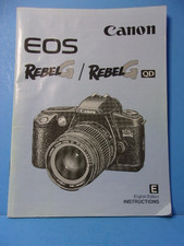Canon EOS RebelG / RebelG QD Original Instruction Manual English Vintage 1996
