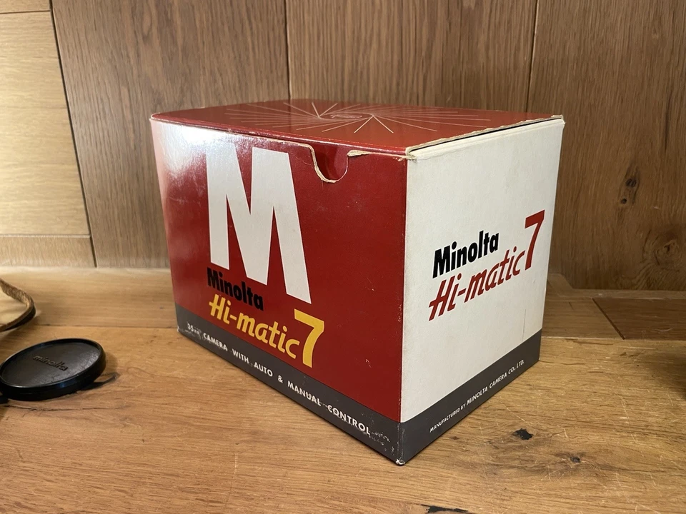 *LEER: Trabajo completo: casi como nuevo en caja* Cámara fotográfica telémetro Minolta Hi-Matic 7 Foto 3 de 4