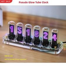 NovelLife Tube - RGB Pseudo Glow Tube Clock D...