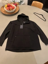 Black BYLT Basics Long Sleeved Coat XXL 2XL Men's Quarter Zip