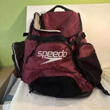 Speedo Teamster Swim Backpack/Gear bag Burgundy/black/white