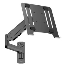 Laptop Wall Mount, 2-in-1 Gas Spring Wall Holder with Vented Tray for 12