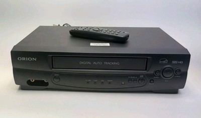 Orion VR313A Digital Auto Tracking VCR Tape Deck Tested With Remote