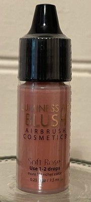 Luminess ~ Soft Rose Blush ~ Airbrush Cosmetics 0.25oz / 7.5ml ~ New