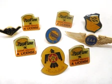 VINTAGE Sun N' Fun Fly In Air Show Lakeland Fl. 97 & 98 hat pin lot (9)