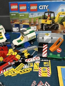 MASSIVE Lego Construction Lot City Minifigure Part 7638,60152,5930,60181,60026 +