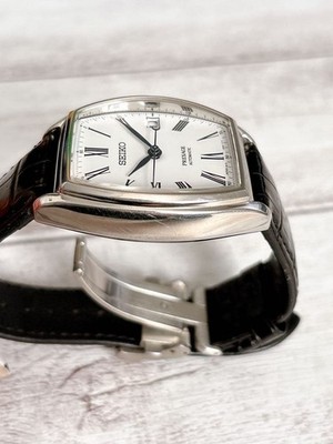 Seiko Presage SARX051 Automatic Watch 6R15 Date White Dial Leather