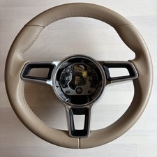 Manual Oem Porsche Steering Wheel 991.2 911 Carrera 718 Cayman Boxter Tan