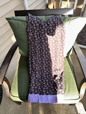 Vintage Women’s Y2K Gap Dress V Neck Black And Purple Size m With Tags