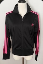 NWT Women's Adidas Originals Firebird Track Jacket Size S Color Black /Pink  80