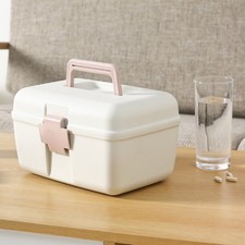 .First Aid Kit 2 Layer Medicine Box Portable Emergency Medicine Box For Home