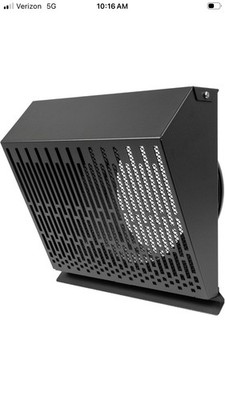 Vent Systems 8'' Inch Exhaust Vent Cover with Rubber Gasket - Graphite White