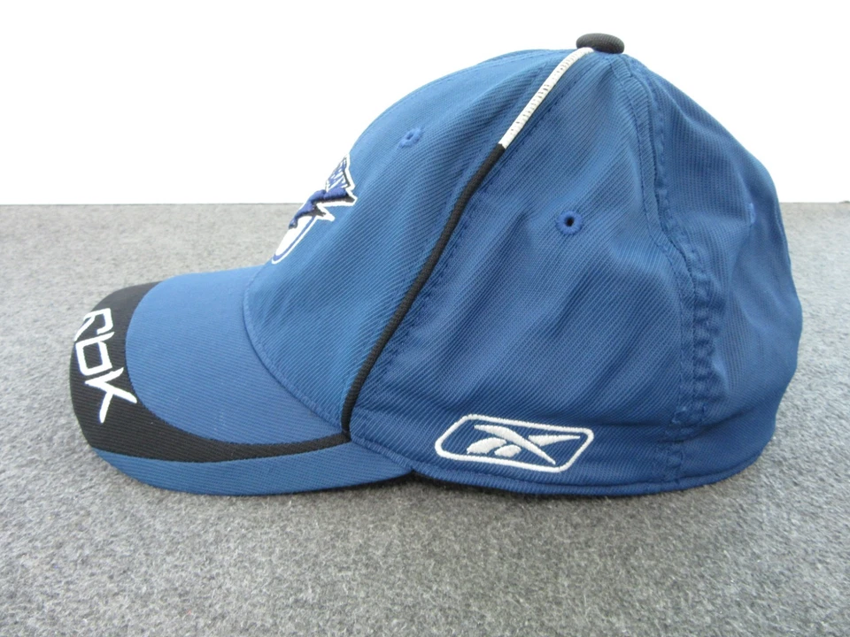 Gorra Tampa Bay Lightning Reebok para hombre ajustada talla única azul negra NHL hockey Foto 2 de 4