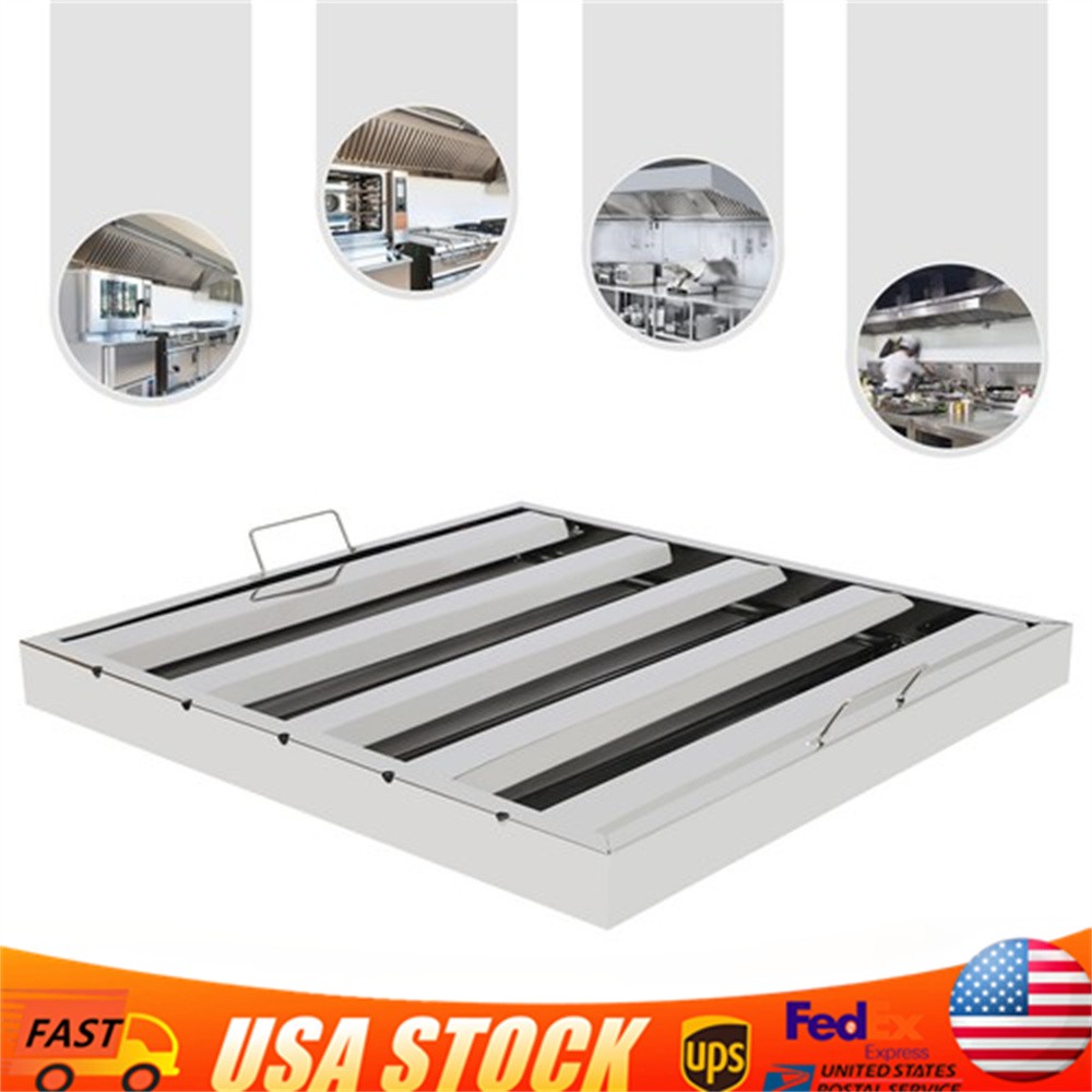 6 Pack 20"x20" Stainless Steel Hood Vent Grease Commercial Exhaust Filter Baffle