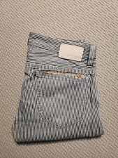 Raro DIESEL Thanaz 3D regolare sottile dritto gessato invecchiato 32x32 incredibile 