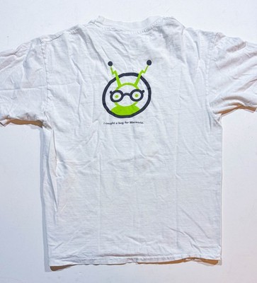 Vintage Apple Mac T-Shirt Men Size M Single Stitch 90s Promo MacWorld Alien