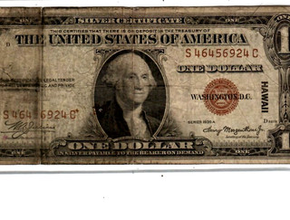 $1"HAWAII" (WORLD WAR 2 NOTE) 1935 A (BROWN SEAL) $1 "HAWAII" RARE!!! $1