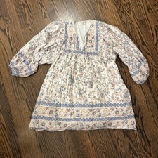 MILLIE Resort & Travel Thalia Puff Sleeve Peasant Dress Boho