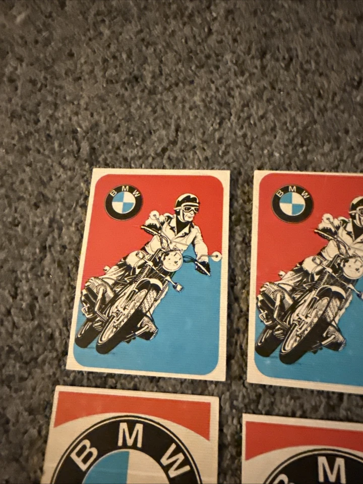 Lot Of 4 Vintage Don Russ BMW Stickers Unused - Image 2 of 4