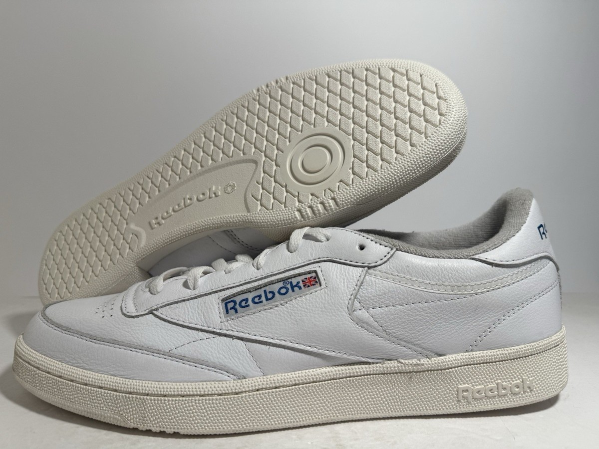 Reebok Club C 85 Vintage White Blue 100007875 Men's Size 7.5-14