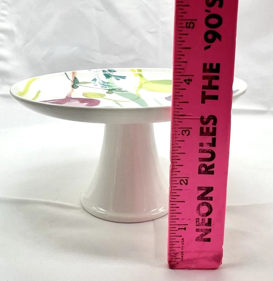 PortMeirion Mini Cake / Dessert Stand "Water Garden" Porcelain - Image 2 of 4