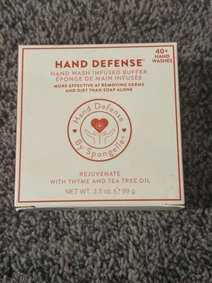 Spongelle Hand Defense Buffer - REVIVE w/ Thyme & Tea Tree Oils - 40+ washes