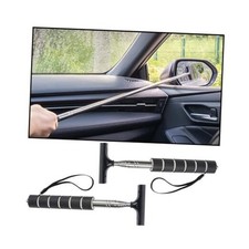 2PCS Car Side Mirror Squeegee, Retractable Auto Rearview Mirror Wiper, Black