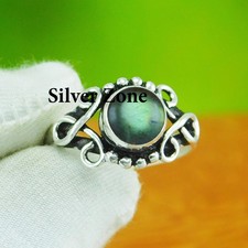 Labradorite Gemstone 925 Sterling Silver Handmade Jewelry Ring Size 5 to 13
