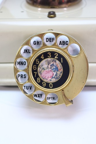 VTG Table Telephone Phone MCM Home Landline French Design Made Japan Victorian - Picture 5 of 21
