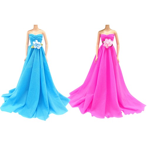 New Handmade Wedding Dress Party Gown Clothes Outfits Fit For Barbie Doll Gift