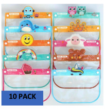 Face Shield Face Mask Kids Visor  Pack of 10 Mix Anti Splash Plastic Visor.