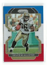DEUCE McALLISTER #307 2021 PANINI PRIZM SAINTS RED WHITE BLUE
