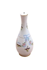 Limoges hand painted Lamp base Vintage Floral Pansies 92983