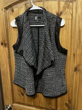 Kut From The Cloth Women’s Tweed Waterfall Vest Size Large