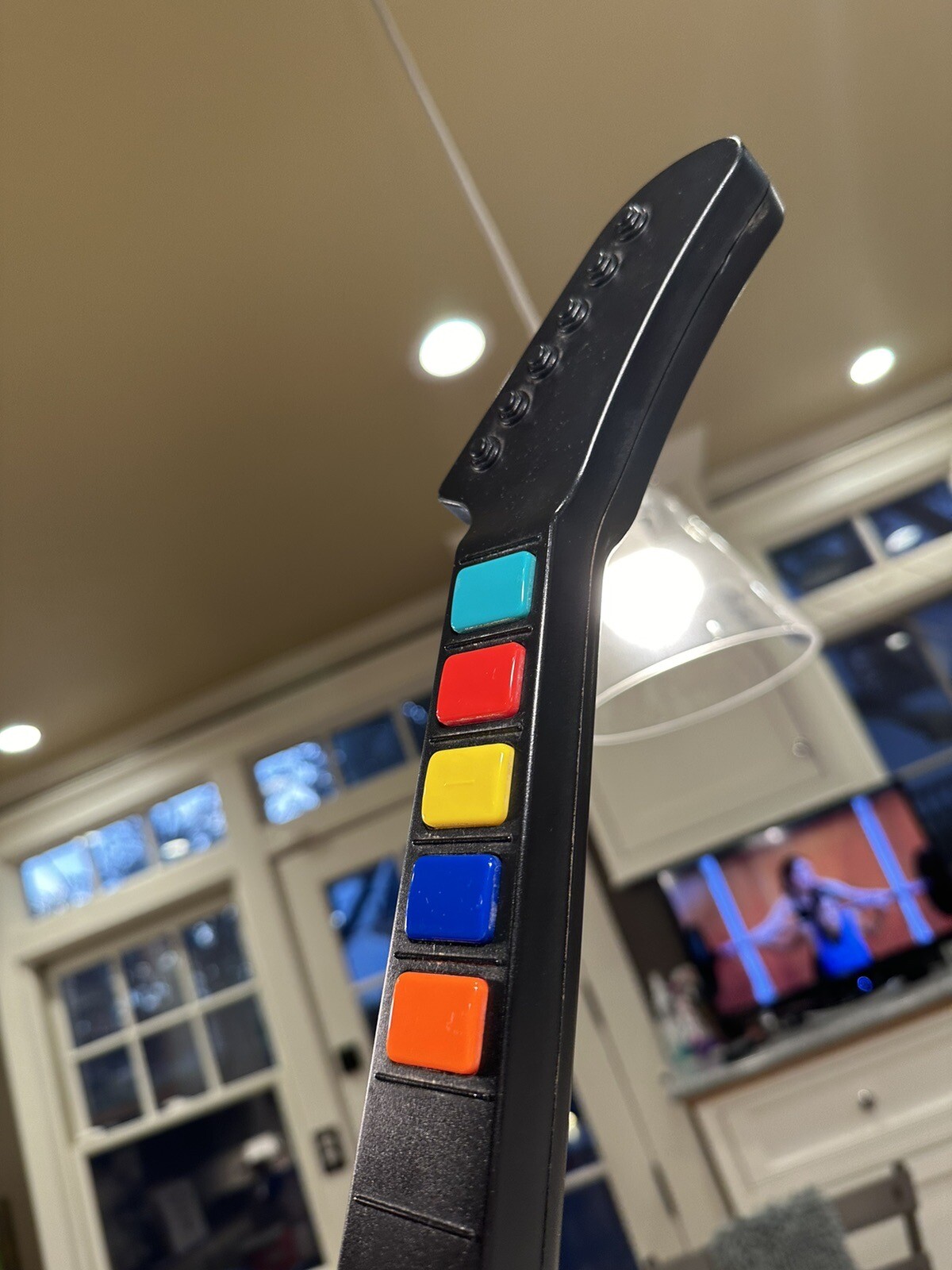 Guitar Hero Xplorer Guitar Xbox 360 Red Octane White Wired Model (With