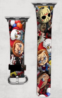 Movie Horror Killers Apple Watch Band NEW 38/40/41 42/44/45 Jason Freddy Chucky