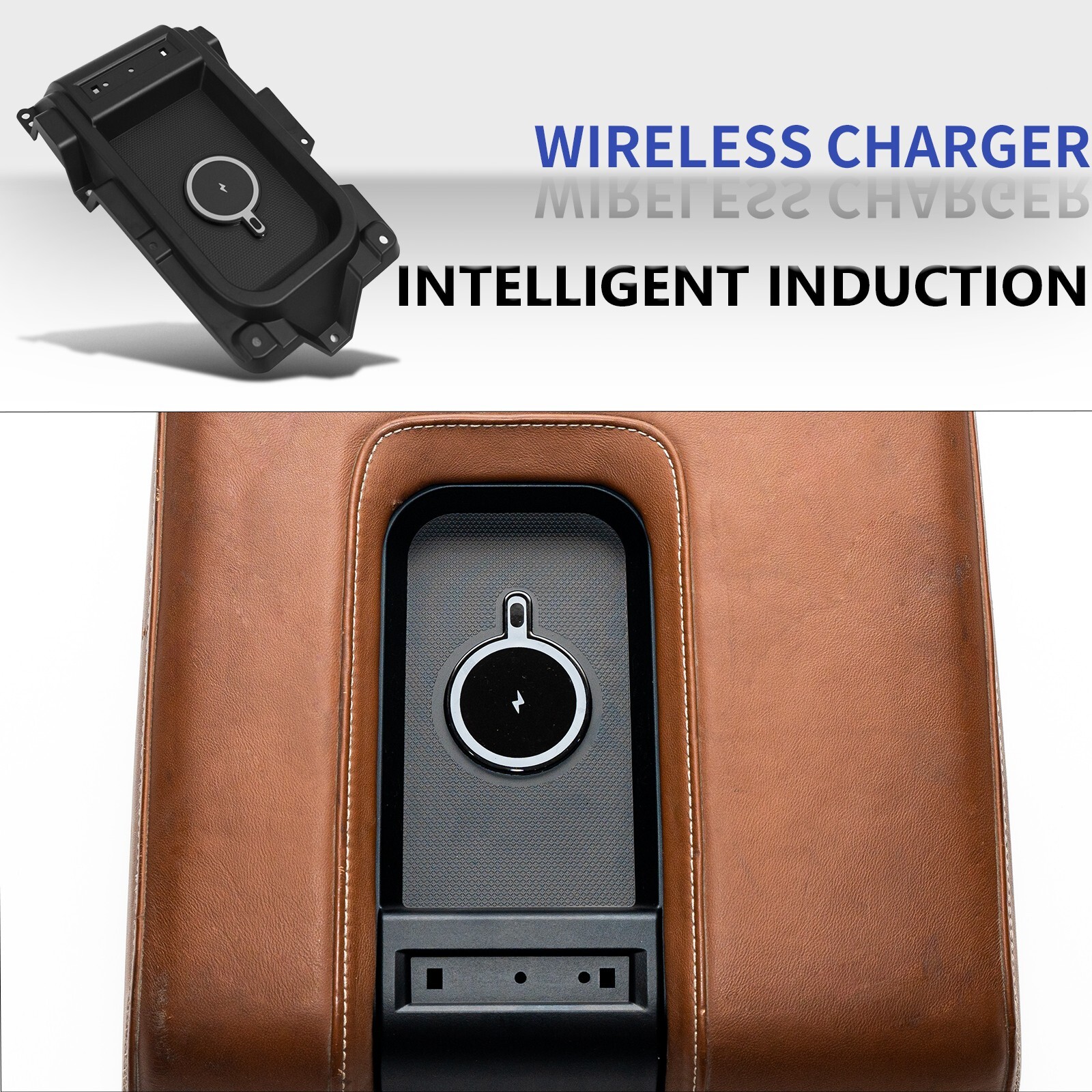 Wireless Charging Tray Center Console For 2014-2021 Toyota Tundra (With Harness)