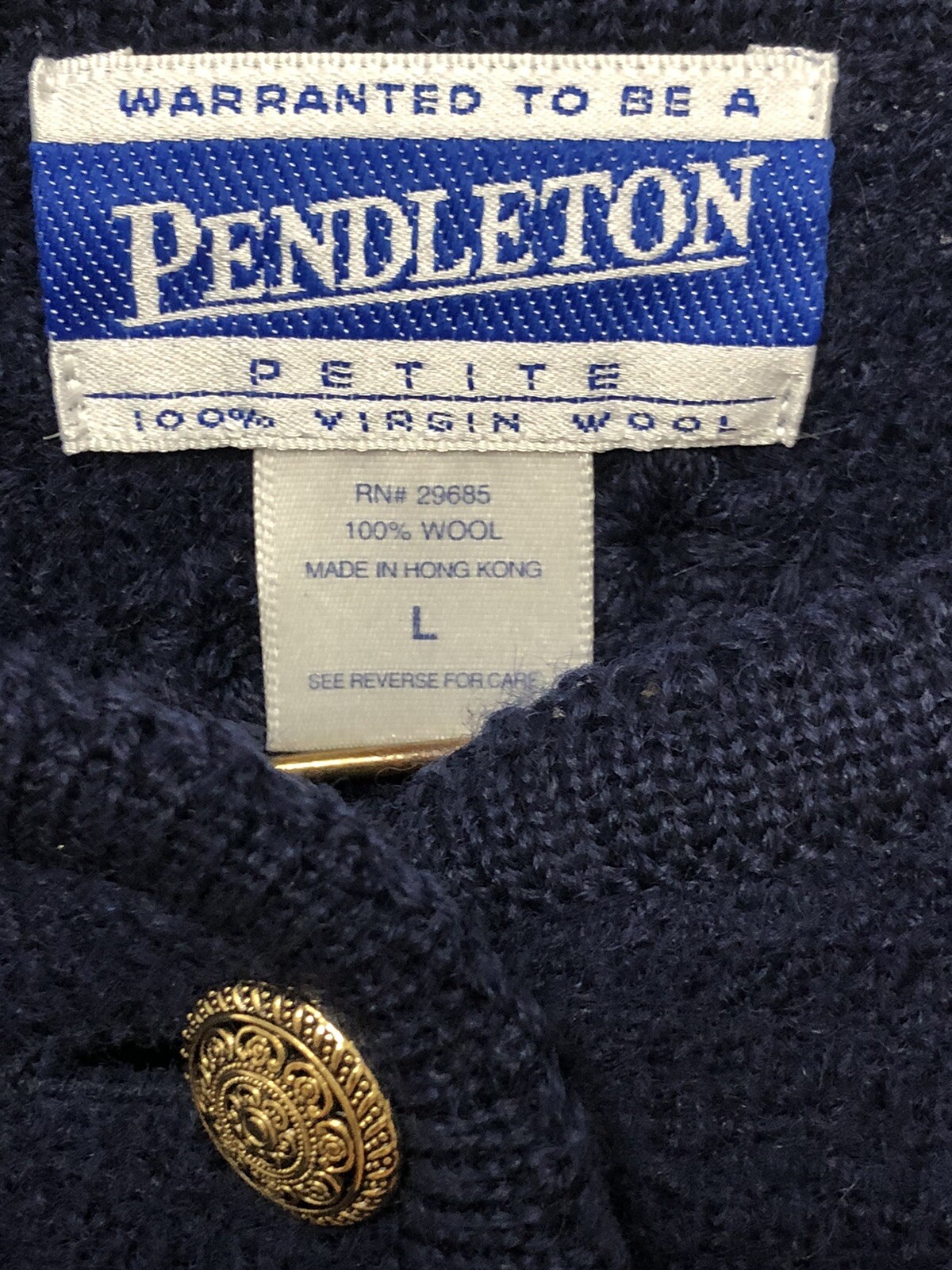 Pendleton Blue Vintage Wool Jacket Button Front F… - image 3