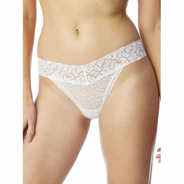 No Boundaries Women s Allover Lace Thong Panties Size 2XL 9