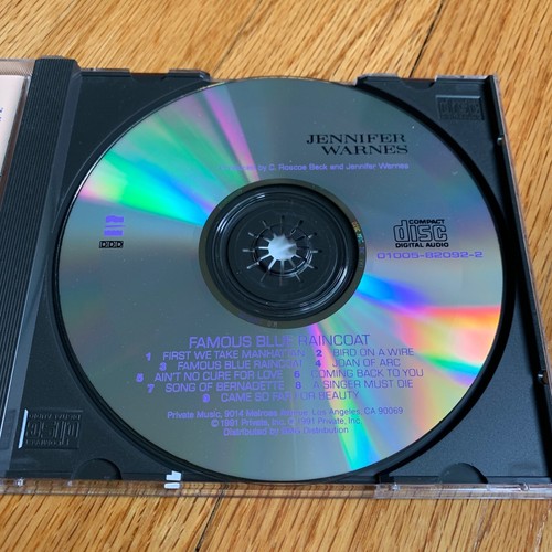 Jennifer Warnes – Famous Blue Raincoat (The Songs Of Leonard Cohen) CD - Imagen 2 de 4
