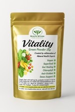Super Greens Powder Health Within VITALITY Spirulina Chlorella Barley Grass 1KG
