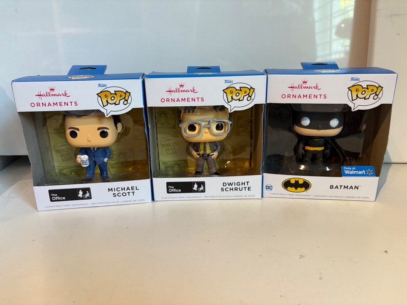 HALLMARK ORNAMENT FUNKO POP 3 DIFFERENT [BATMAN]