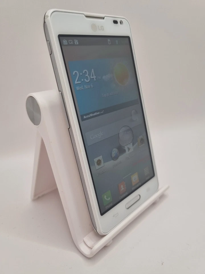 LG Optimus F6 White Unlocked 4GB 4.5" 5MP Android Smartphone - Image 2 of 4